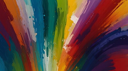 Wall Mural - abstract colorful background with splashes, ai generated