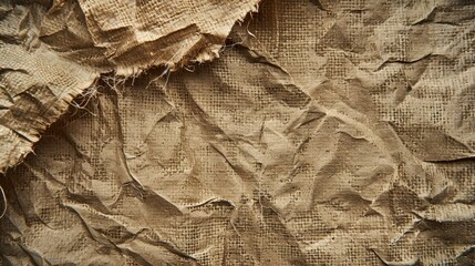 Canvas Print - Recycled paper with vintage texture and natural fibers