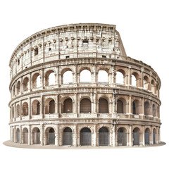 High-resolution image of the ancient Roman Colosseum, an iconic symbol of Rome's architectural and historical heritage.