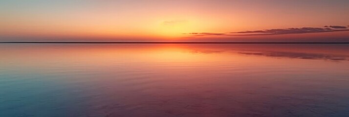 Wall Mural - Serene Sunset Over Calm Waters