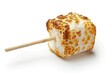 © Bijac - golden toasted marshmallow on stick gooey campfire treat isolated on white high resolution photo