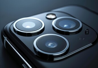 Sleek Smartphone with Triple Camera Lens