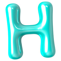 Font H 3D Render