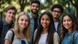© PixaVerse Studio - A diverse group of young individuals gathers at the language school to explore new languages and cultures through shared knowledge and experiences