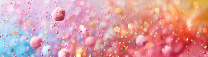 Wall Mural - Vibrant Confetti Blur Background