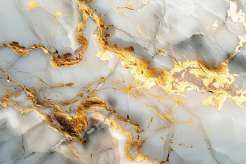 Wall Mural - luxurious white and gold marble texture background abstract geological pattern