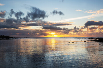 Wall Mural - Sea sunset