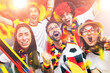 © karepa - Group of enthusiastic German soccer fans celebrating the victory