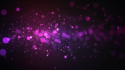 Abstract purple light bokeh on dark background