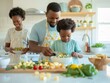 © Ryzhkov - Multigenerational Family Enjoying a Sunny Breakfast Together in a Cozy Kitchen