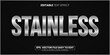 © Global Studio - Chrome Stainless editable text effect