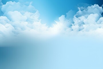 Wall Mural - blue sky with clouds made by midjourney
