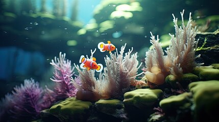 Underwater clownfish UHD Wallpaper