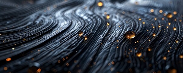 Wall Mural - dark ebony wood surface with polish