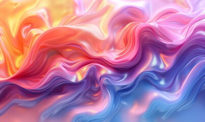 Wall Mural - Fluid gradient waves