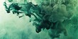 © GB - Dark green ink clouds in water, abstract background