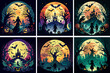 © Design planet1001 - Halloween T-Shirt Design bundle Vector Design