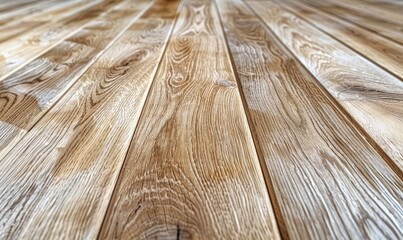 Wall Mural - light ash wood planks with grain