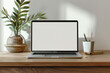 © Koihime - blank mockup Laptop on table in minimalist style workplace