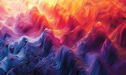 Wall Mural - Abstract sound gradients