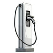 © BoOm - Modern electric car charging station isolated on white background, eco-friendly technology for sustainable transportation.