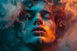 © boyhey - smoke is swirling around the head, psychedelic portraits