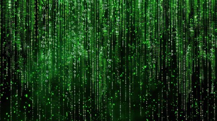 digital rain: a visual representation of binary code