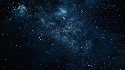 Wall Mural - starry night sky with galaxy and celestial bodies, outer space universe background