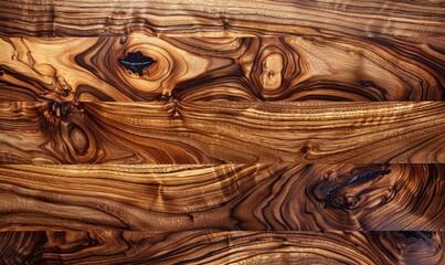 Wall Mural - light walnut wood surface