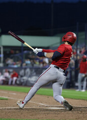 Poster - baseball red shirt player