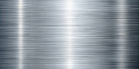 Wall Mural - a digital illustration of a shiny silver surface with brushed texture. - texture, metal, silver, bru
