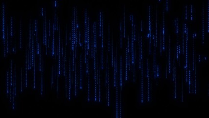 Wall Mural - digital data high-speed internet, future technology matrix style binary code. numbers rain. binary s