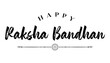 © Pobitro - Happy Raksha Bandhan lettering vector illustration.