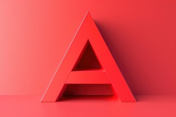 A 3D illustration of the letter A with depth and dimensionality perfect for modern and eye-catching visuals.