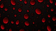 © LeoArtes - Red Ink and Water Drops on Black Background, Abstract Image, Texture, Pattern Background, Wallpaper, Background, Cell Phone Cover and Screen, Smartphone, Computer, Laptop, 9:16 and 16:9 Format - PNG