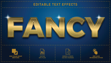 Fancy editable text effects. Vector eps files.