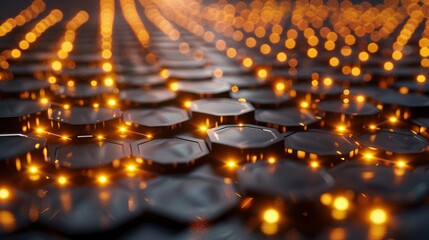 Canvas Print - A realistic scientific picture taken in a electronic microscope, showing some strongly structured graphene moleculs, advantages for energy storage.