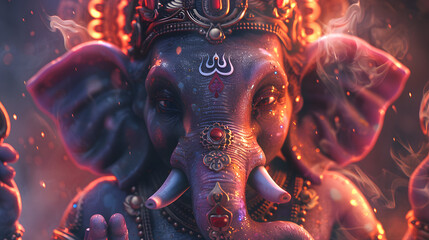 Sticker - Lord Ganesha meditation