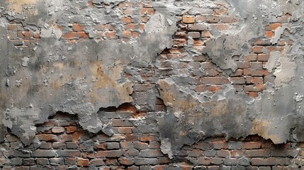 Sticker - Background of a blank old brick wall for interiors and exteriors