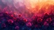 © Maxim Borbut - Stunning Surreal Wallpaper with vibrant gradient colors, intricate floral patterns, and dramatic over-the-shoulder lighting