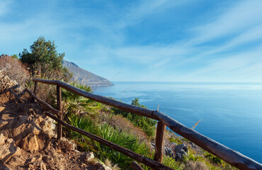 Canvas Print - Zingaro sea coast, Sicily, Italy