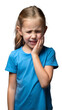 © OKAN - Young Girl Experiencing Toothache While Wearing Blue Shirt