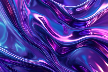 Poster - a purple liquid flowing in a circle