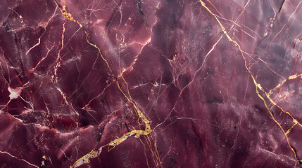 Wall Mural - burgundy and deep maroon porcelain marble texture with gold veining