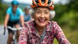 © Andrii  - Elderly Cycling Club Embraces Joyous Journey Through Scenic Countryside