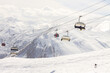© яна винникова - Gudauri ski resort in winter. Caucasus mountains in Georgia