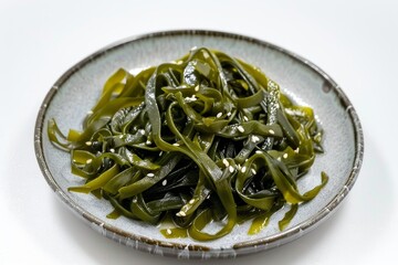 Poster - Korean seaweed on a white plate