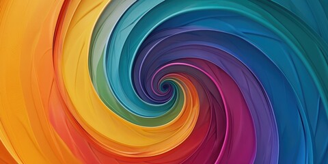 Canvas Print - Colorful Paint Swirl