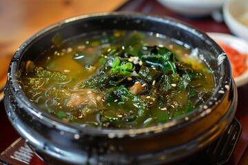 Poster - soup made with Korean seaweed