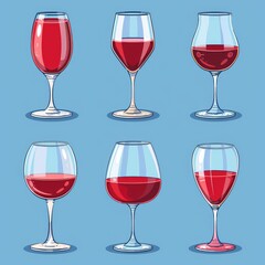 Variety of Red Wine Glasses – Modern Icon